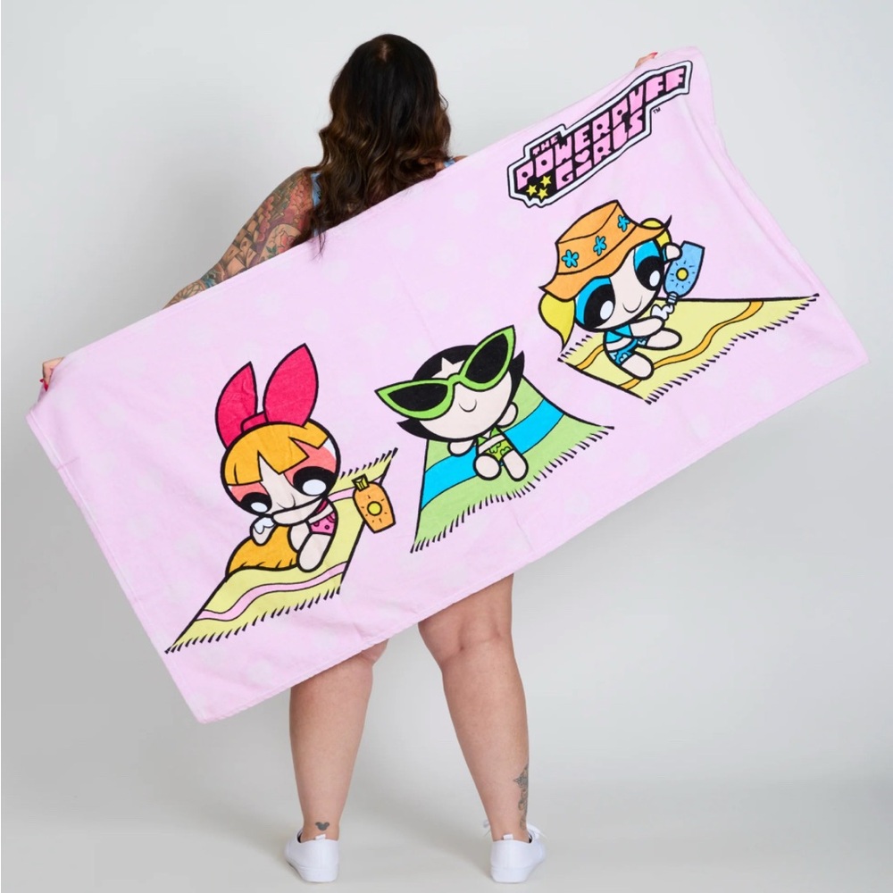Powerpuff Girls Pink Beach Towel